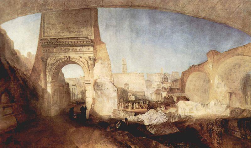 Joseph Mallord William Turner Das Forum Romanum, fur Mr. Soanes Museum oil painting image